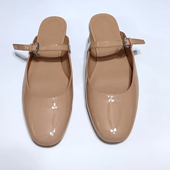 J CREW Women's Mary Jane Nude  Mules  - 7 - Picture 2 of 6